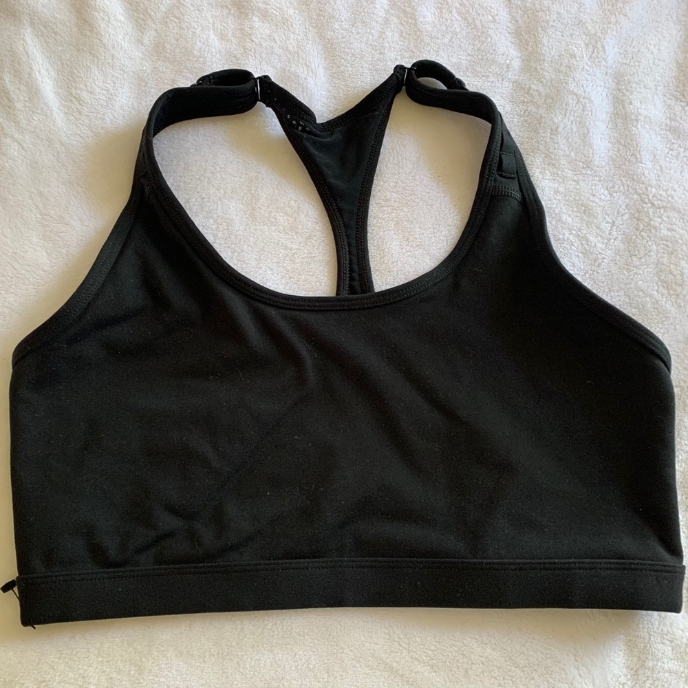 Black Lorna Jane Sports Bra adjustable straps